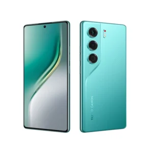 Tecno Camon 40 smartphone front and back view with AMOLED display and camera setup