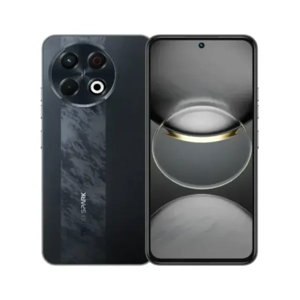 TECNO Spark 30 Pro smartphone in Obsidian Edge color with 50MP AI triple camera and 6.78-inch 120Hz display