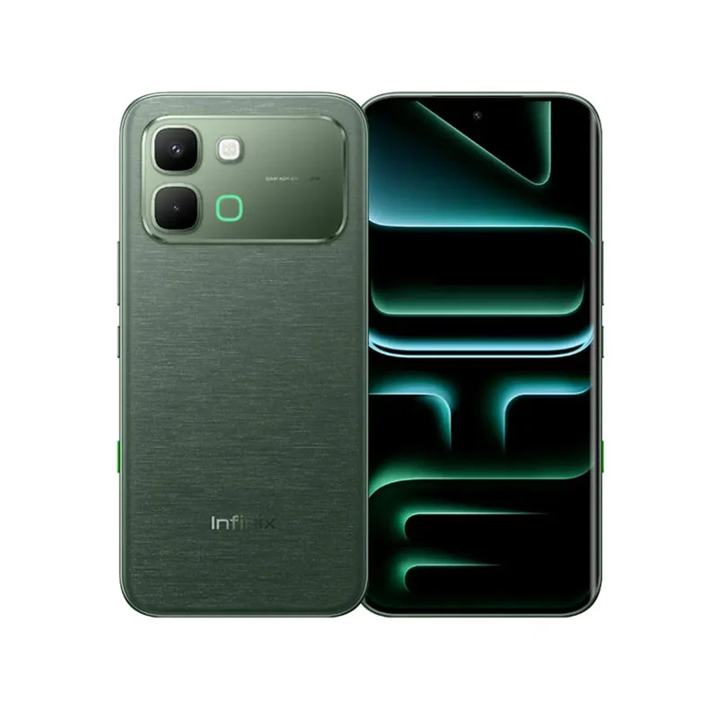 Infinix Note Edge 5G Green smartphone with edge display design and premium finish