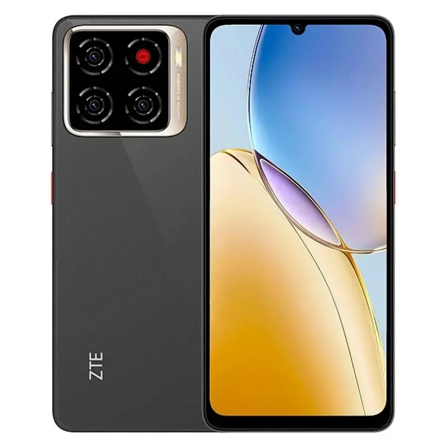 ZTE Nubia A56 Celestial Black official smartphone image with modern rear camera design