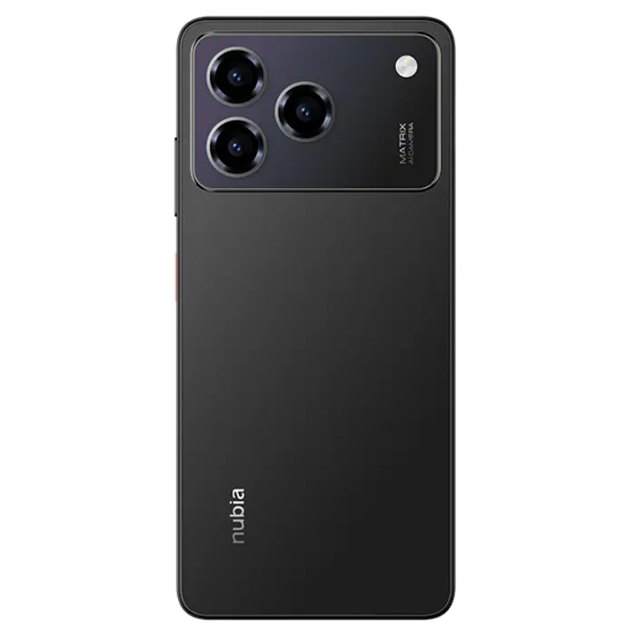 ZTE Nubia A76 Carbon Black smartphone back camera and side design image