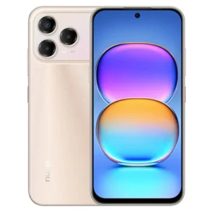 ZTE nubia V80 Pro Gold official smartphone image with premium rear camera design