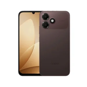 OPPO A6c Brown smartphone with 6.75-inch 120Hz HD+ display, UNISOC T7250 processor and 13MP AI camera