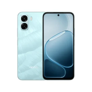 OPPO A6x Ice Blue smartphone with 6.75-inch 120Hz HD+ display, Snapdragon 685 processor and 13MP AI dual camera