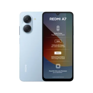 Redmi A7 3GB 64GB Sky Blue smartphone with 6.88-inch 120Hz LCD display, UNISOC T7250 processor and 13MP rear camera