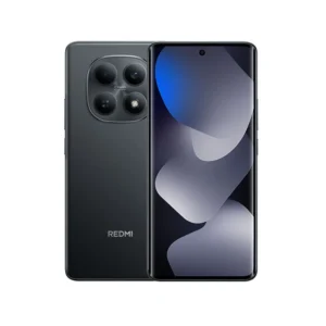 Redmi Note 15 5G Black smartphone with 6.77-inch AMOLED 120Hz display, Snapdragon 6 Gen 3 processor and 108MP dual camera