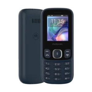Motorola A10e 2G Dark Blue feature phone with keypad, dual SIM, FM radio and long-lasting battery