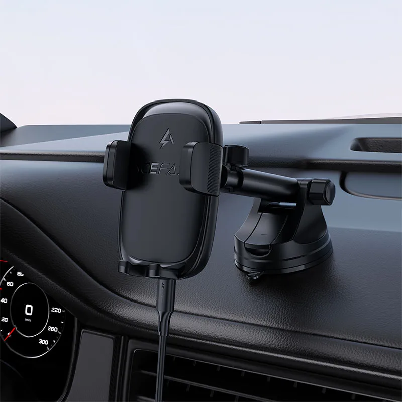 ACEFAST D49 press type wireless charging car holder - Image 4