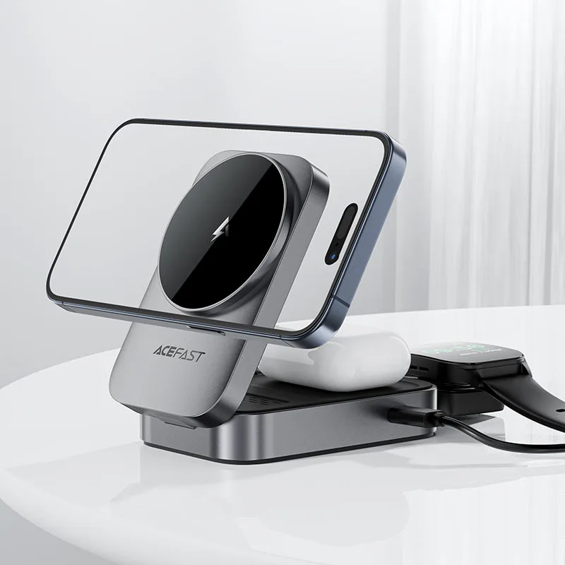 Acefast E22 3-in-1 22.5W Desktop Wireless Charging Station - Image 4